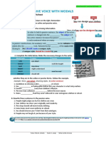 Passive Voice With Modals: Worksheet Study!