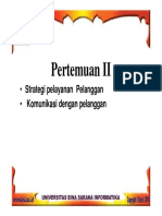 Strategi Pelayanan Pelanggan