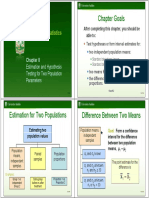 Chapter 8 - Estimation and Hypothesis Testing For Two Population Parameters