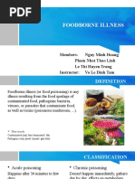 Foodborne Illness: Members: Nguy Minh Hoang Pham Nhat Thao Linh Le Thi Huyen Trang Instructor: Vo Le Dinh Tam