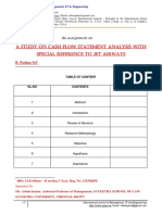 A Study On Cash Flow Statement Analysis With Special Reference To Jet Airways