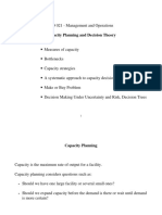 MD 021 - Management and Operations: Capacity Planning and Decision Theory