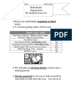 Binder 10 Pt. Rubric: With Heading On Tab) With Heading On Tab)