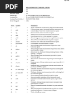 Beam Design Calculation: SR - No. Symbol Definitions