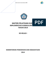 Materi Pelatihan Guru Implementasi Kurikulum 2013 SD Kelas 1 Tahun 2014 PDF