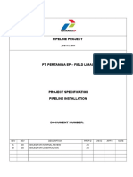 Basis of Design - Pipeline Installation