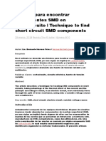 Técnica para Encontrar Componentes SMD en Cortocircuito