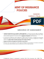 Assignment of Insurance