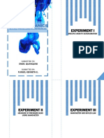 Fluid Mechanics: Experiment I