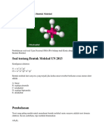 Pembahasan Kimia UN Bentuk Molekul