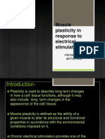 Muscle Plasticity in Response To Electrical Stimulation: - Priyanka. Parate MPTH, Pune