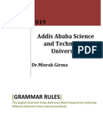 2019 Addis Ababa Science and Technology University: DR - Misrak Girma