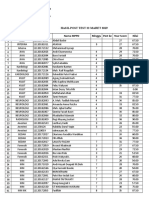 Fakultas Kedokteran: Hasil Post Test 22 Maret 2019 No. Bagian Stambuk Nama MPPD Minggu Post Ke Your Score Nilai