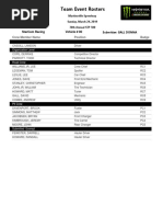 Team Event Rosters: Starcom Racing Vehicle # 00