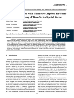 Feature Extraction With Geometric Algebra For Semi - Supervised Learning of Time-Series Spatial Vector