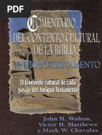 Comentario Del Contexto Cultural de La Biblia at J H Walton V H Matthews M W Chavalas PDF