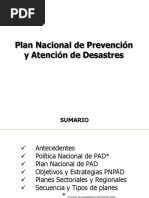 Plan Nacional de Prevención y Atención de Desastres