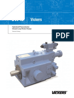 Hydrokraft Transmission Closed Loop Piston Pumps: Technical Catalog TVX