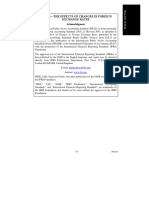 Ipsas 4 The Effects of Changes in Foreign Exchange Rates: Acknowledgment