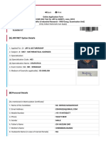 (A) JRF/NET Option Details: (As Mentioned in Matriculation Certificate)