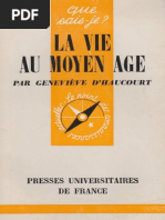 D'Haucourt Geneviève - La Vie Au Moyen Age PDF