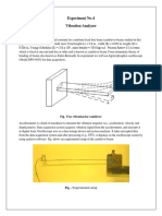 Experiment No-4 Vibration Analyzer: Experimental Setup