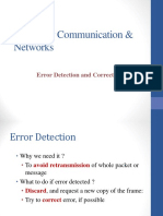 Error Detection and Correction