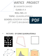 Name-Sasmita Sahoo Class-Ix A ROLL NO.-41 Topic-Quadrilaterals