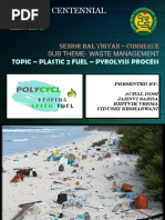 Shri Ram Centennial School: Topic - Plastic 2 Fuel - Pyrolysis Process