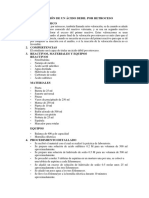 Titulación de Un Ácido Debil Por Retroceso