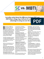 Disc Vs Mbti