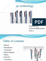 5 Pen PC Technology Powerpoint Presentation