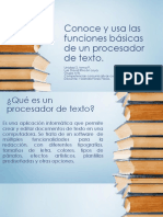 Conoce y Usa Las Funciones Básicas de Un Procesador de Texto