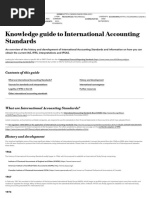 Knowledge Guide To International Accounting Standards: Contents of This Guide