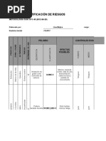 Matriz - Riesgos Sena - Sector Minero