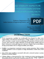 Voltage Stability Aspects in Power Transmission System and Its Mitigation Using FACTs Devices.