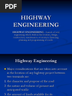 HIGHWAY ENGINEERING - Branch of Civil