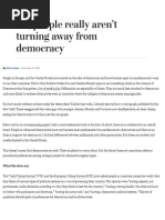 No, People Really Aren't Turning Away From Democracy - The Washington Post