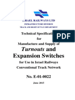 Technical Specification Turnouts and Expansion Switches - 0 PDF