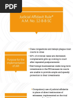 Judicial Affidavit Rule