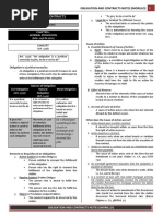 Obligation and Contracts Notes (Morillo)