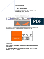 Resolución de Triangulos No Rectángulos Con Teorema Del Seno y Coseno