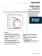 Line Voltage Room Thermostats: Features