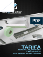 Tarifa Isopractic 2018 PDF