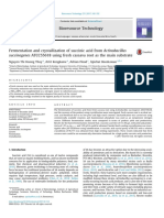 Fermentation and Crystallization of Succinic Acid From Actinobacillus Succinogenes ATCC55618 Using Fresh Cassava Root As The Main Substrate