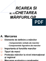 Marcarea Si Etichetarea Produselor