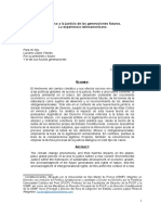 El Acceso A La Justicia de Las Generaciones Futuras. La Experiencia Latinoamericana