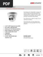 DS-2CD2323G0-I: 2 MP Outdoor IR Network Turret Camera