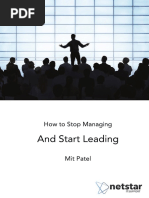 How To Stop Managing and Start Leading