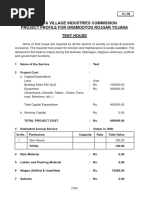 Khadi & Village Industries Commission Project Profile For Gramodyog Rojgar Yojana Tent House